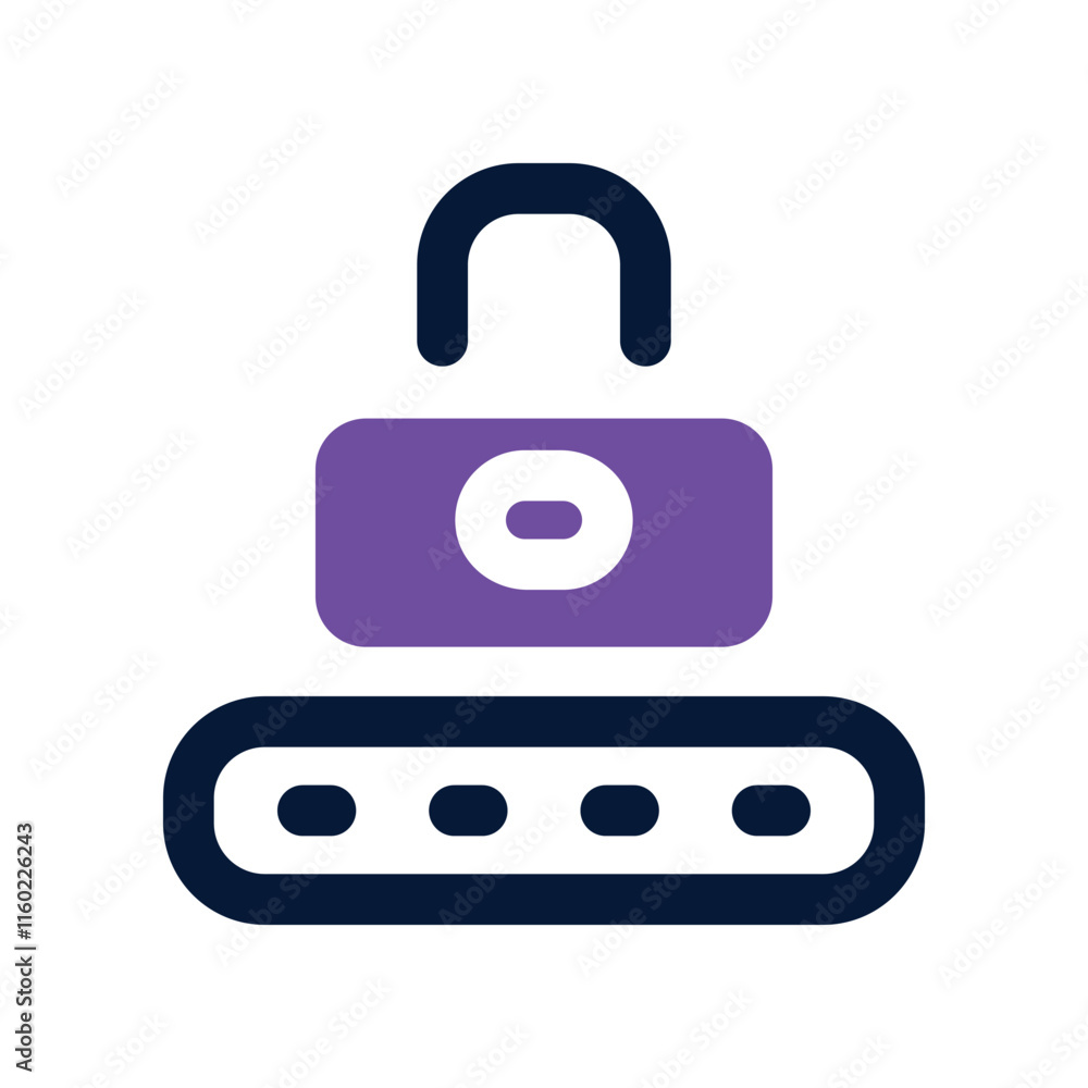 pin code icon. vector dual tone icon for your website, mobile, presentation, and logo design.