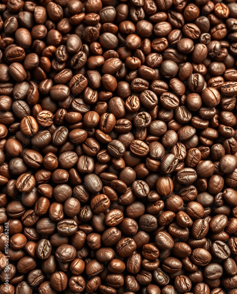 Fototapeta premium Close-Up View of Various Roasted Coffee Beans