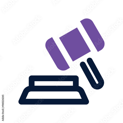 auction icon. vector dual tone icon for your website, mobile, presentation, and logo design.