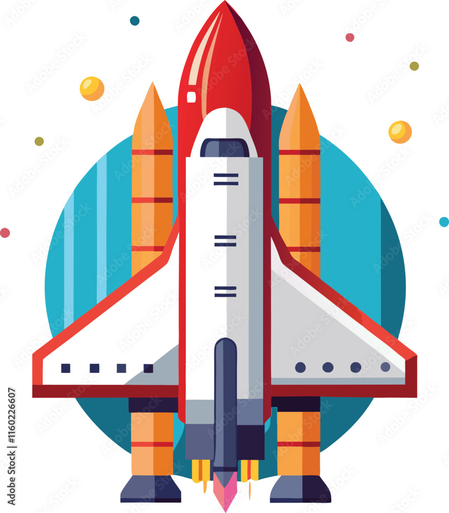 Fototapeta premium space shuttle vector