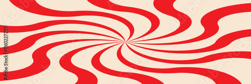 Psychedelic Swirl Carnival Pattern. Retro Waves, Background. Abstract Groovy Texture.  EPS 10