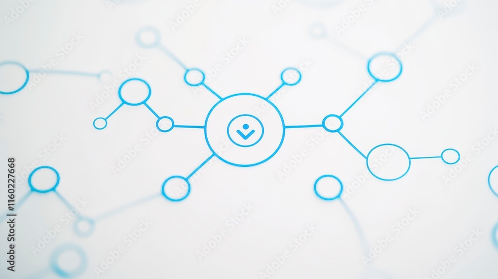 A network of interconnected circles and lines in light blue, depicting a digital or technological concept of connectivity and interaction. A network of interconnected circles and lines in light blue, depicting a digital or technological concept of connectivity and interaction.