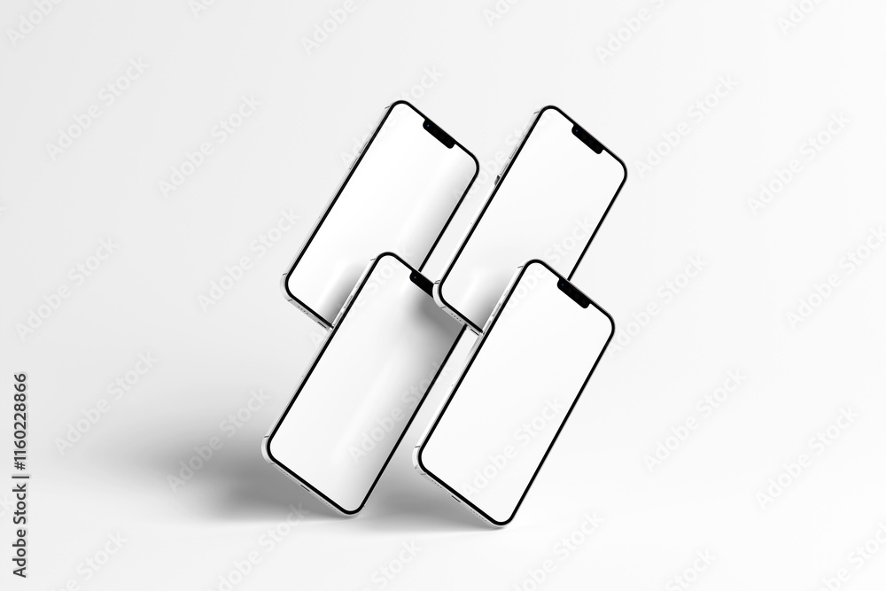 Smartphone Mockup Template for Design and Branding Display Smartphone Mockup Template for Design and Branding Display
