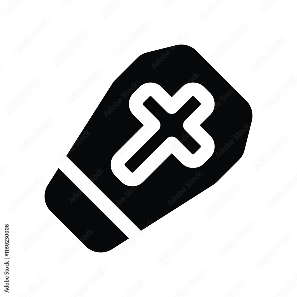 Fototapeta premium coffin icon. vector glyph icon for your website, mobile, presentation, and logo design.