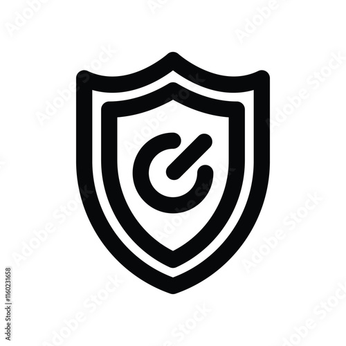 shield icon. vector line icon for your website, mobile, presentation, and logo design.