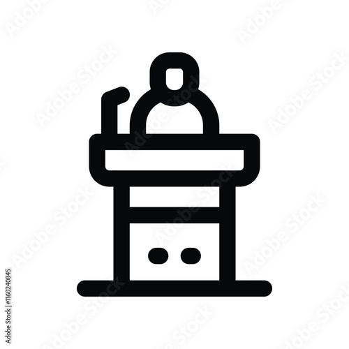 speech icon. vector line icon for your website, mobile, presentation, and logo design.