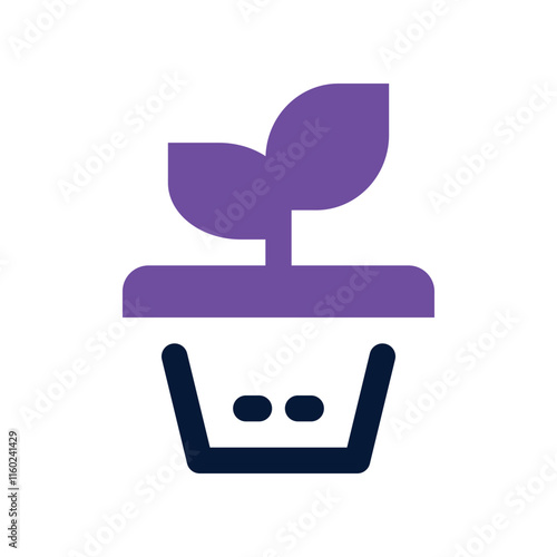 plant icon. vector dual tone icon for your website, mobile, presentation, and logo design.