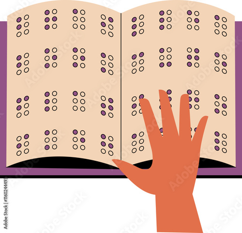 Braille Book with Hands