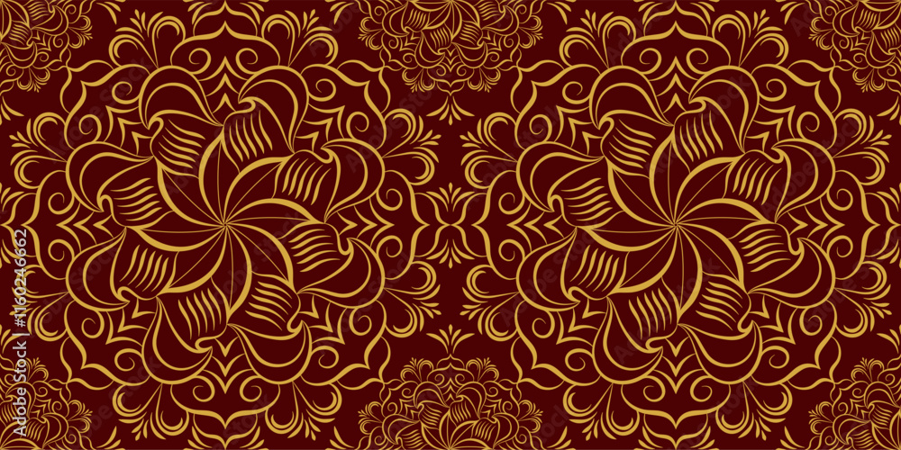 Fototapeta premium Seamless abstract pattern of gradient shapes. Colorful unusual background creates three-dimensional shapes. A template for interior design and creative ideas