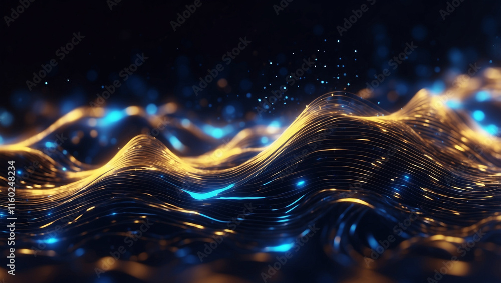 A Futuristic Background with Gold Accents for Modern Design A Futuristic Background with Gold Accents for Modern Design