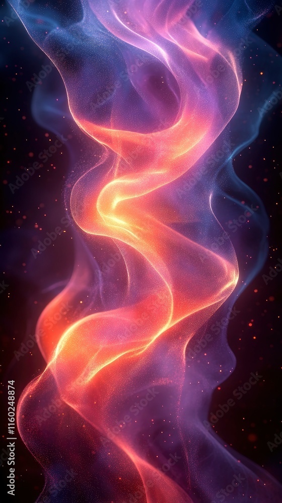 Abstract Cosmic Nebula Swirling Colors of Energy and Light Abstract Cosmic Nebula Swirling Colors of Energy and Light