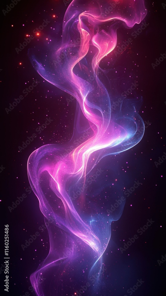 Ethereal Nebula Abstract Purple and Pink Cosmic Flow Ethereal Nebula Abstract Purple and Pink Cosmic Flow