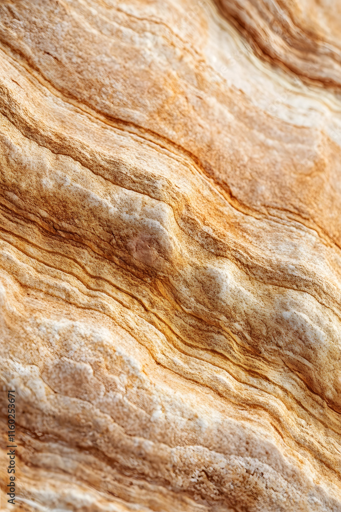 Detailed View of Textured Sandstone with Natural Layered Patterns : Generative AI Detailed View of Textured Sandstone with Natural Layered Patterns : Generative AI