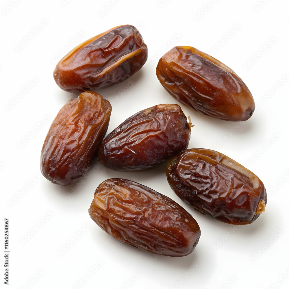 Fresh Dates in a Bowl on a White Surface Fresh Dates in a Bowl on a White Surface
