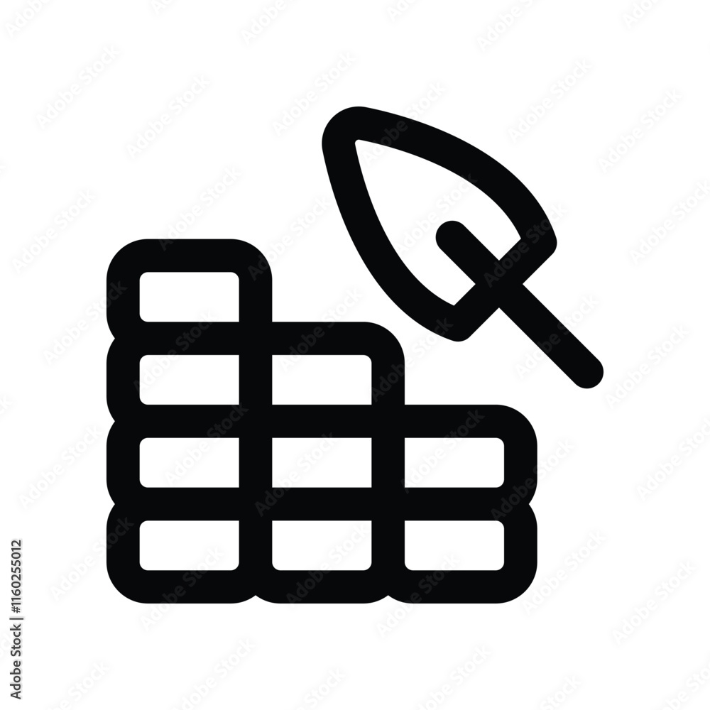 brick wall icon. vector line icon for your website, mobile, presentation, and logo design. brick wall icon. vector line icon for your website, mobile, presentation, and logo design.