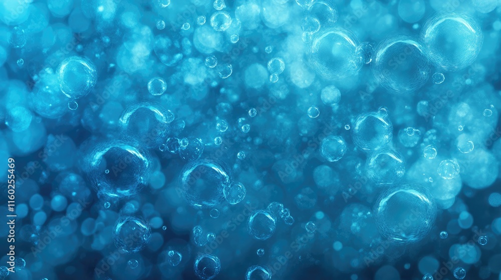 Abstract blue bubbles background with a soft bokeh effect creating a serene and tranquil atmosphere for design projects and presentations. Abstract blue bubbles background with a soft bokeh effect creating a serene and tranquil atmosphere for design projects and presentations.