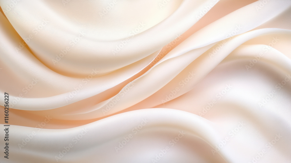Fototapeta premium Elegant Cream Fabric Texture Background