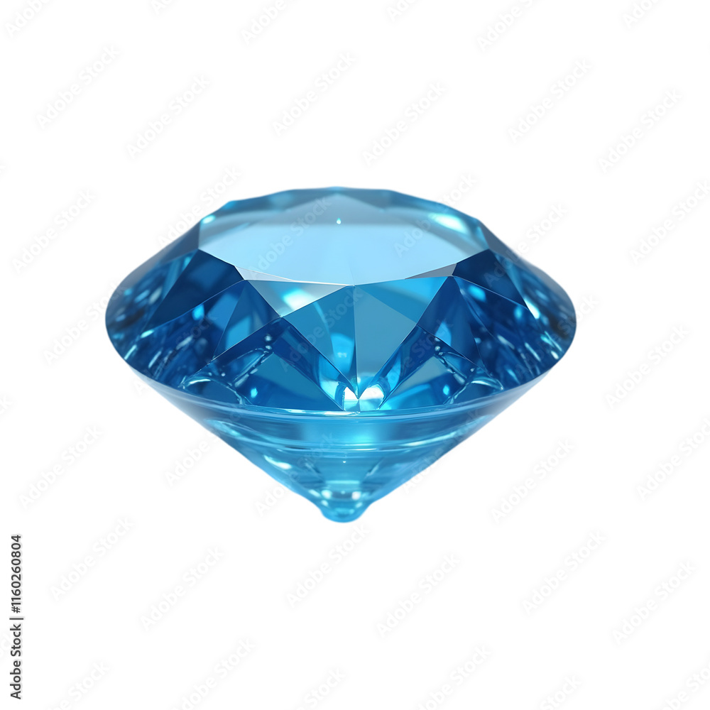 Fototapeta premium Close-up of a dazzling, vibrant blue gemstone