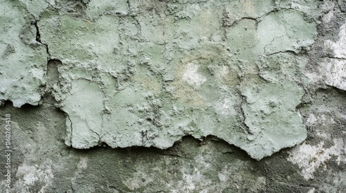 Close up of weathered soft green cement texture for use as a natural background or surface design element in creative projects