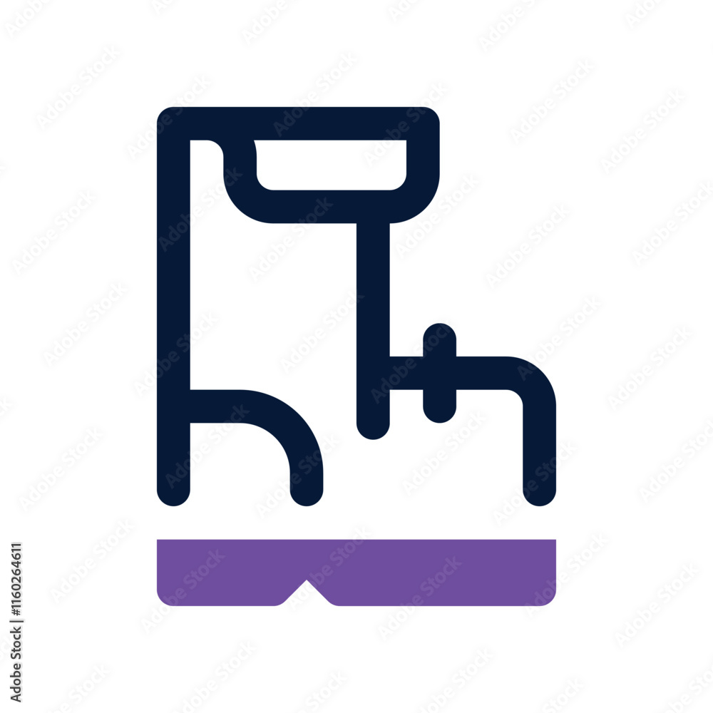 boot shoes icon. vector dual tone icon for your website, mobile, presentation, and logo design. boot shoes icon. vector dual tone icon for your website, mobile, presentation, and logo design.