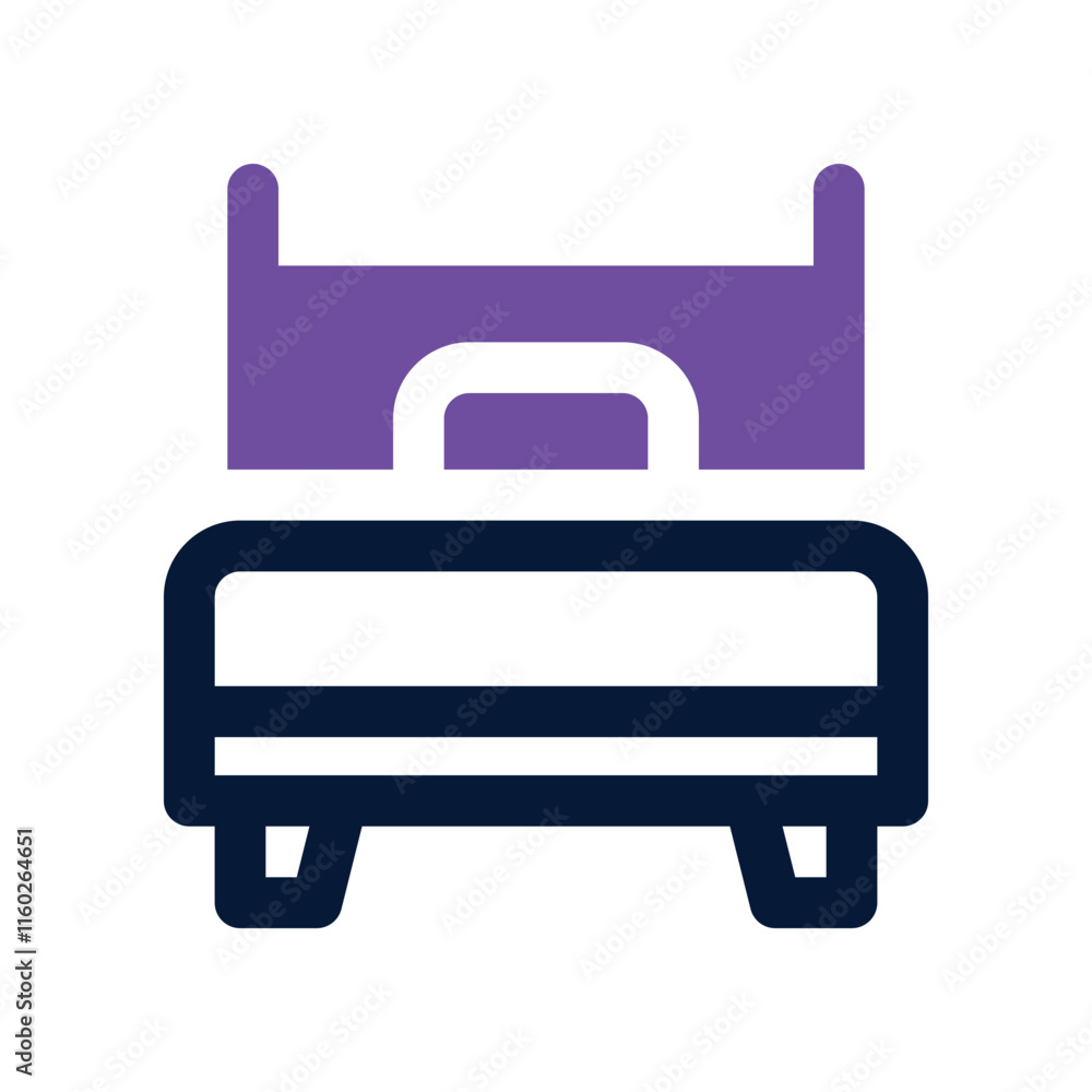 bed icon. vector dual tone icon for your website, mobile, presentation, and logo design. bed icon. vector dual tone icon for your website, mobile, presentation, and logo design.