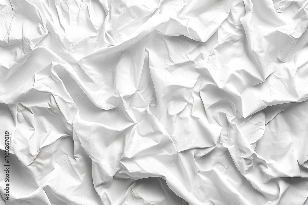 Textured White Wrinkled Paper Background With Abstract And Artistic Appearance Textured White Wrinkled Paper Background With Abstract And Artistic Appearance