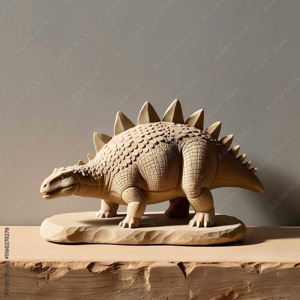 Fototapeta premium dinosaur in the desert