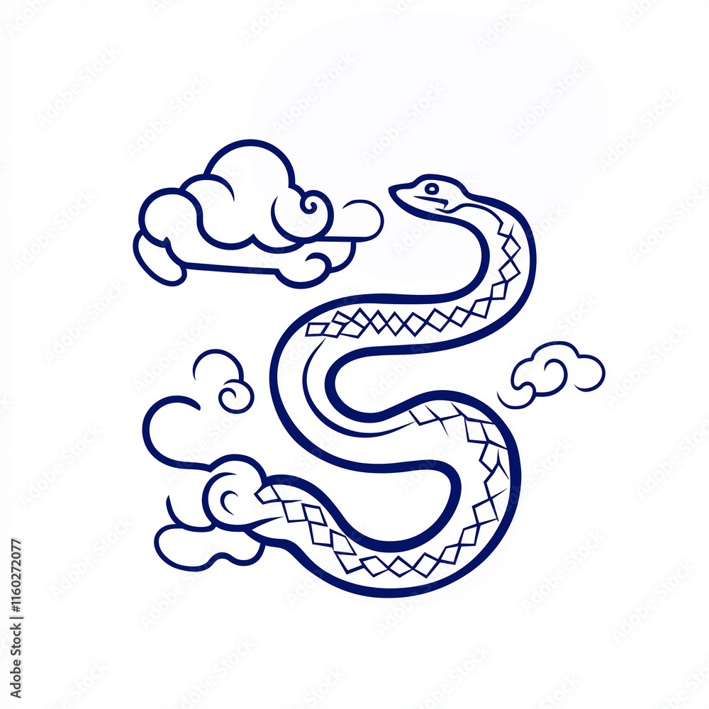 Snake illustration suitable for New Year's card in 2025, blue snake, Chinese zodiac, 12 zodiac, Year of the snake, New Year's card, Season's card, blue snake, Korea, Japan Snake illustration suitable for New Year's card in 2025, blue snake, Chinese zodiac, 12 zodiac, Year of the snake, New Year's card, Season's card, blue snake, Korea, Japan