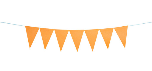 Orange flag party border element 
