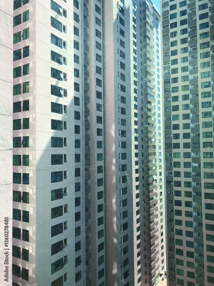 Tall and densely packed buildings Tall and densely packed buildings