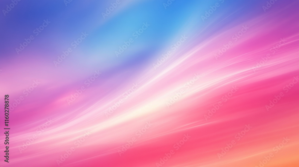 Obraz premium Vibrant gradient with streaks of pink and blue light