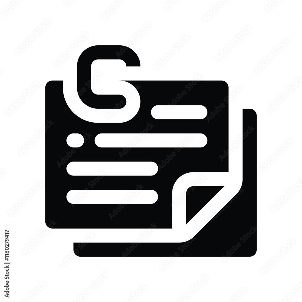 sticky note icon. vector glyph icon for your website, mobile, presentation, and logo design. sticky note icon. vector glyph icon for your website, mobile, presentation, and logo design.