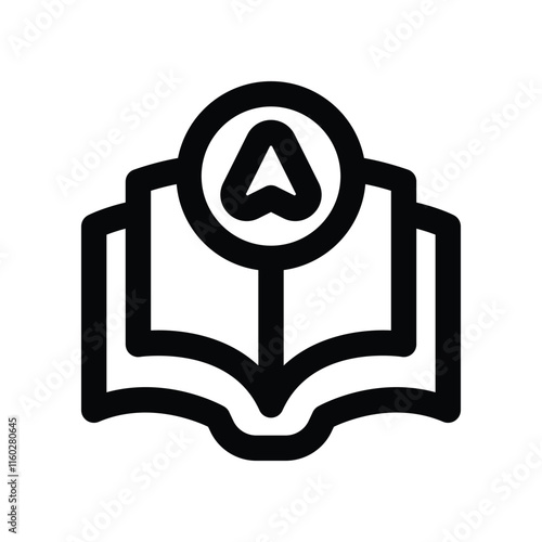 education icon. vector line icon for your website, mobile, presentation, and logo design.