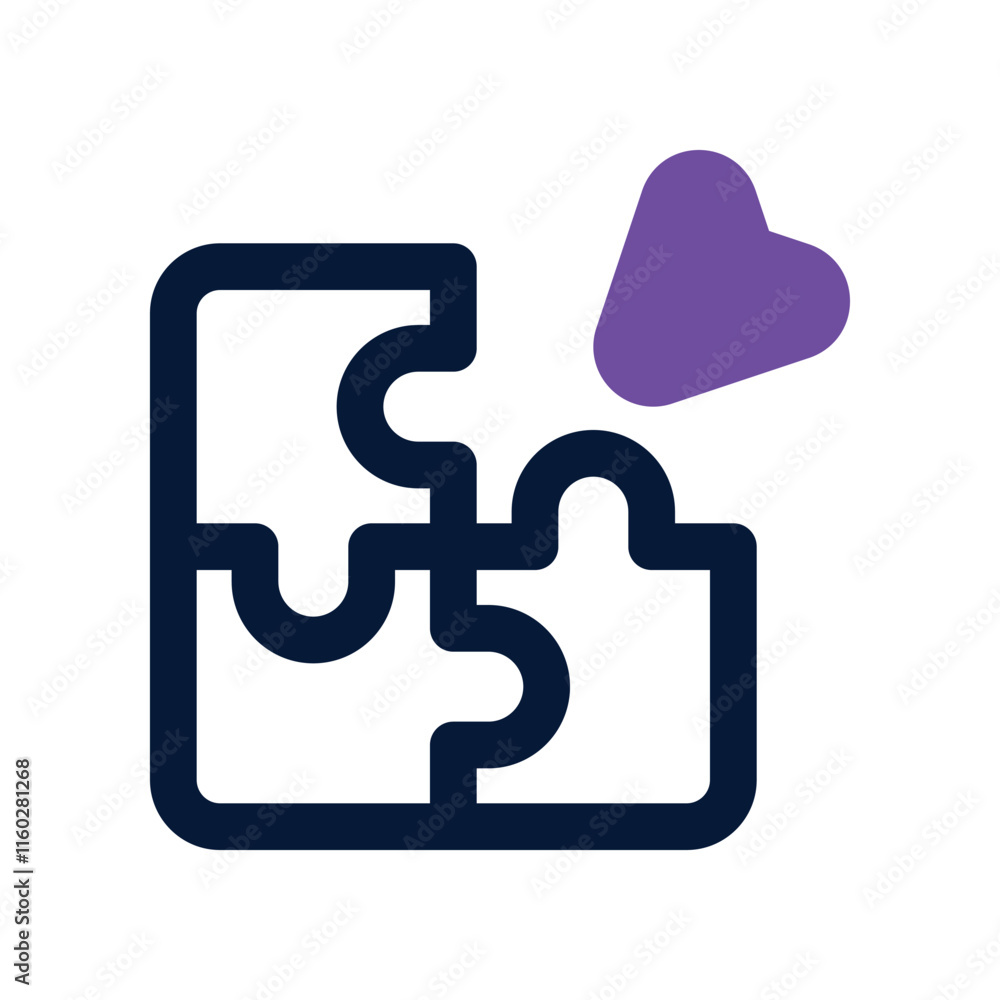 puzzle icon. vector dual tone icon for your website, mobile, presentation, and logo design. puzzle icon. vector dual tone icon for your website, mobile, presentation, and logo design.