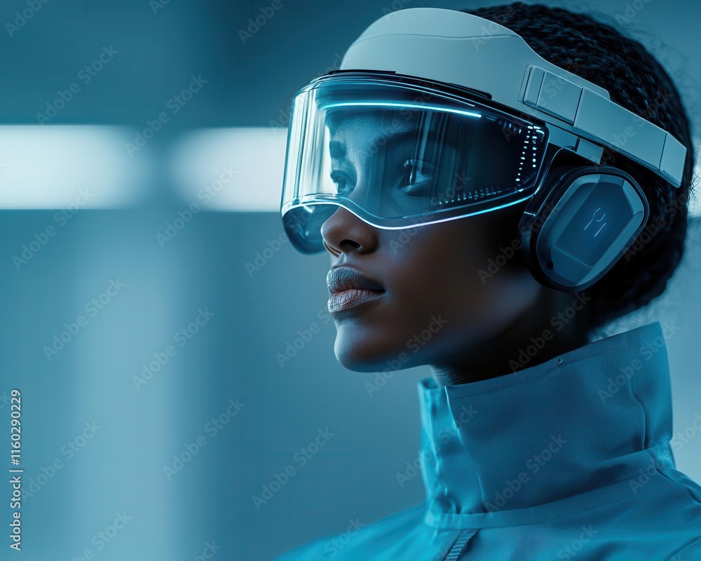 Engineers crafting wearable tech with infinite adaptability, sleek and futuristic Engineers crafting wearable tech with infinite adaptability, sleek and futuristic