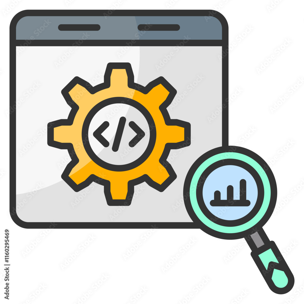 Monitoring Icon Element For Design Monitoring Icon Element For Design