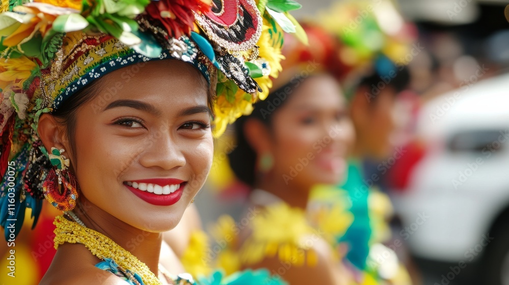 Fototapeta premium Car trade-in day at a captivating cultural festival. Featuring traditional performances and expert consultations