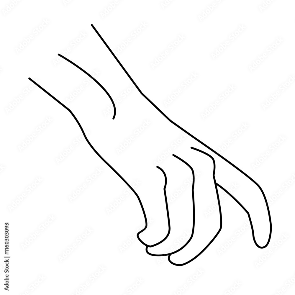 Hand Gestures Thin Line Icons Hand Gestures Thin Line Icons