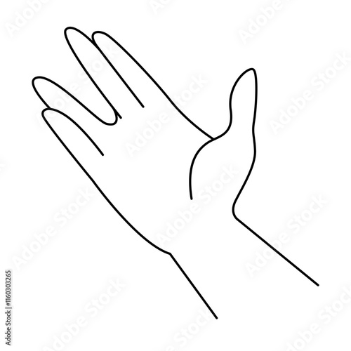 Hand Gestures Thin Line Icons