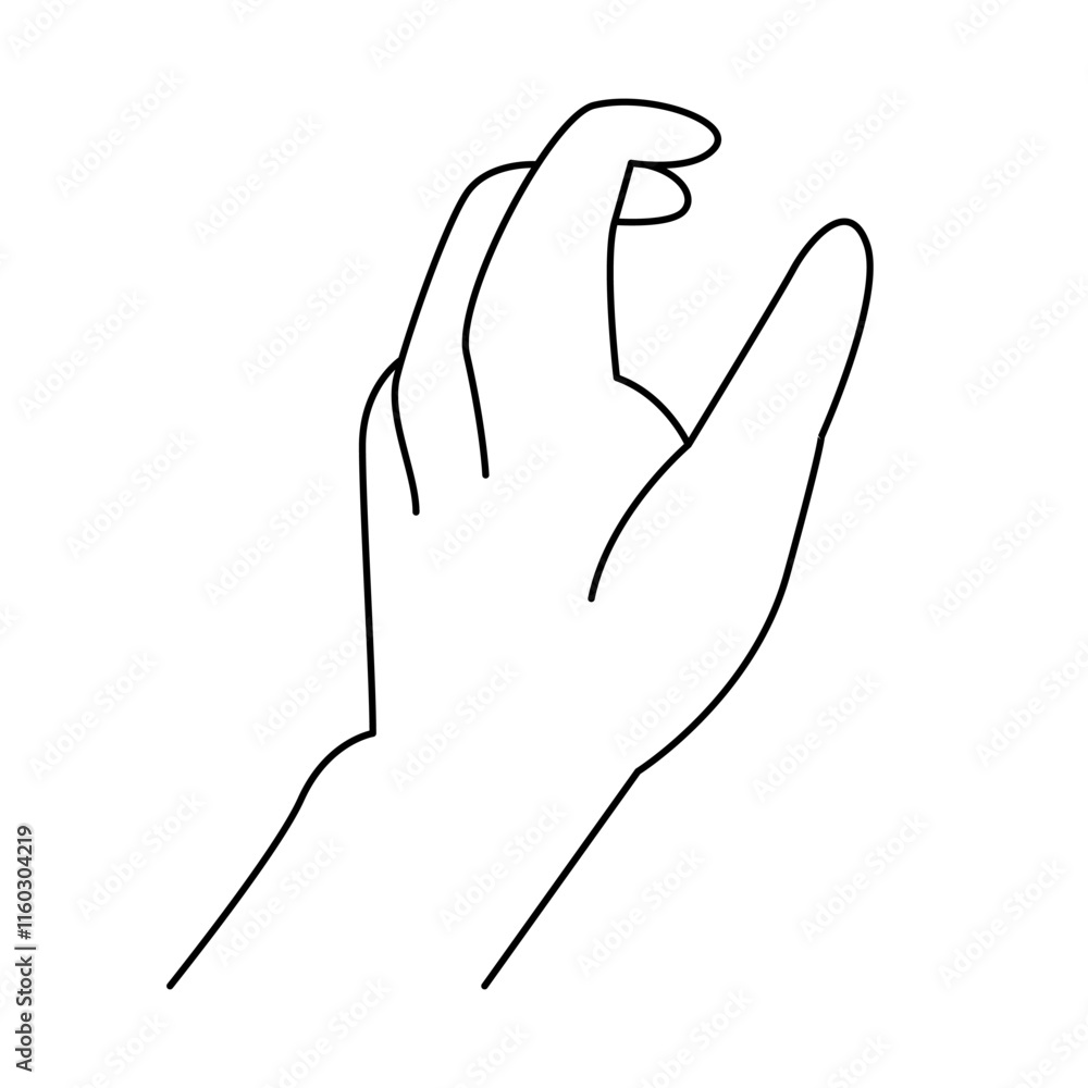 Hand Gestures Thin Line Icons Hand Gestures Thin Line Icons