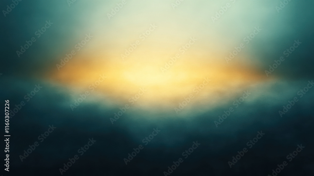Fototapeta premium Sunrise above the horizon with space for text