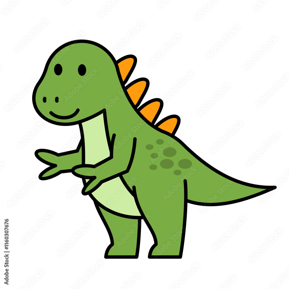 Fototapeta premium Dinosaur Cute Illustration