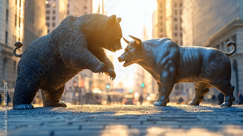Wall Street's Iconic Showdown: Bear vs. Bull at Dawn