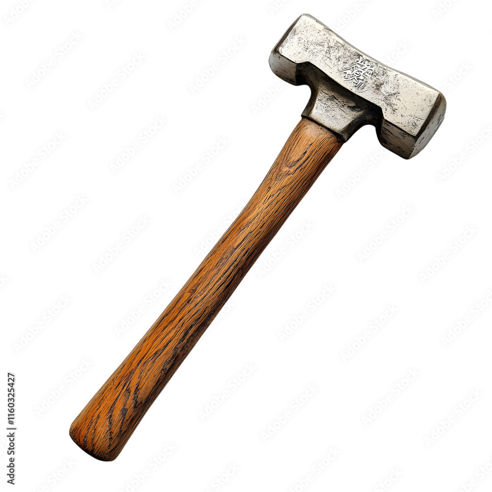 High-Quality Rustic Hammer with a Wooden Handle High-Quality Rustic Hammer with a Wooden Handle