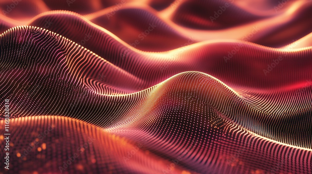 Abstract red and gold wave pattern. Abstract red and gold wave pattern.