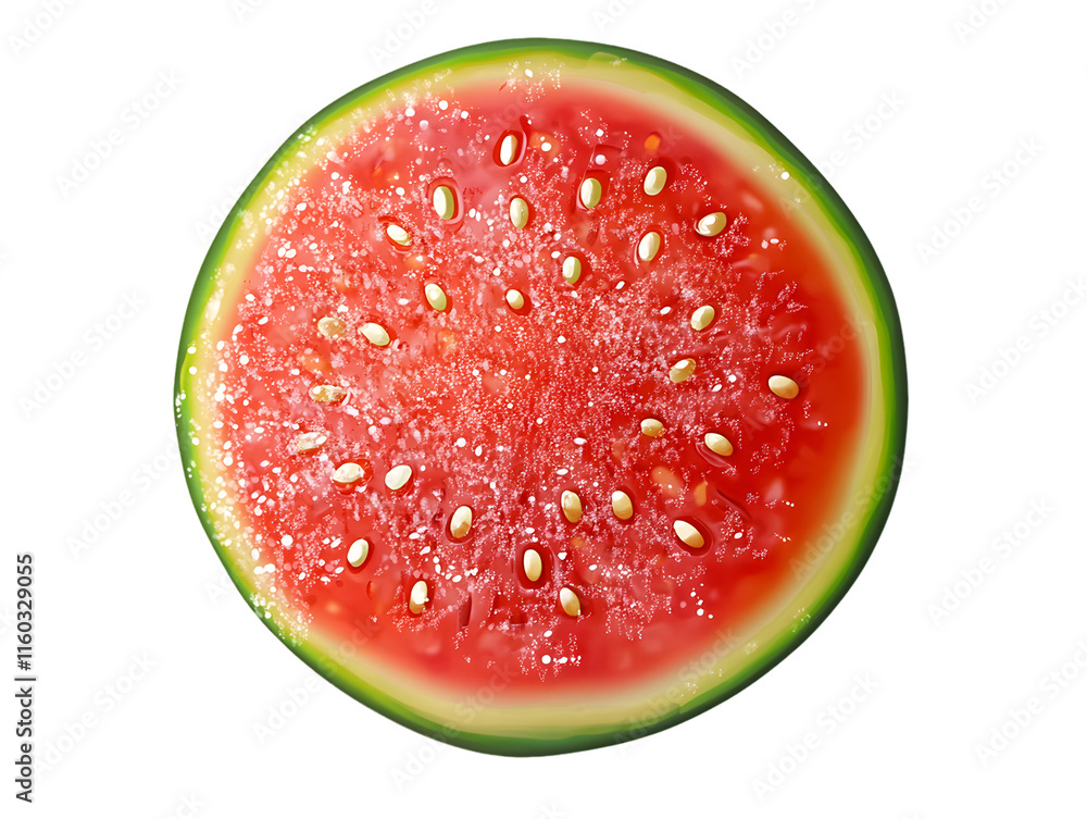 Cross-Section of Red Watermelon with Seeds Isolated On A White Background, PNG Transparent Cross-Section of Red Watermelon with Seeds Isolated On A White Background, PNG Transparent