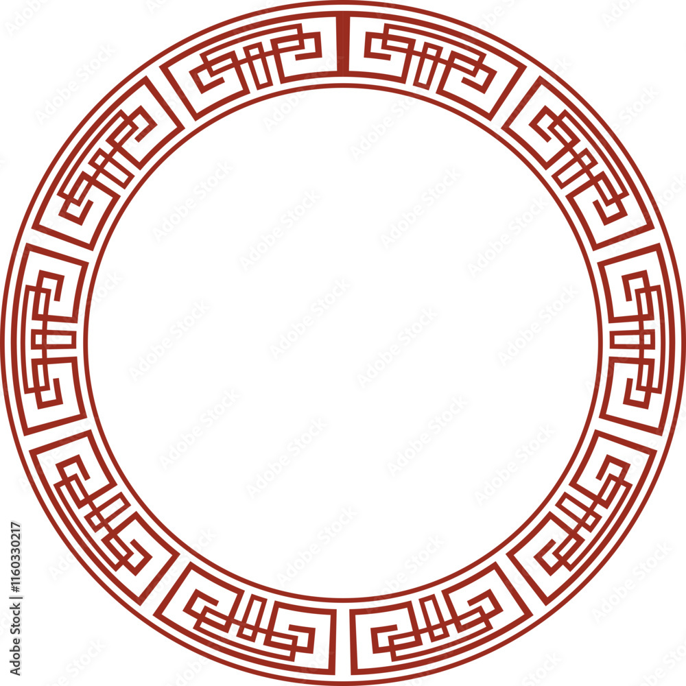 Chinese New Year Circle Frame Chinese New Year Circle Frame