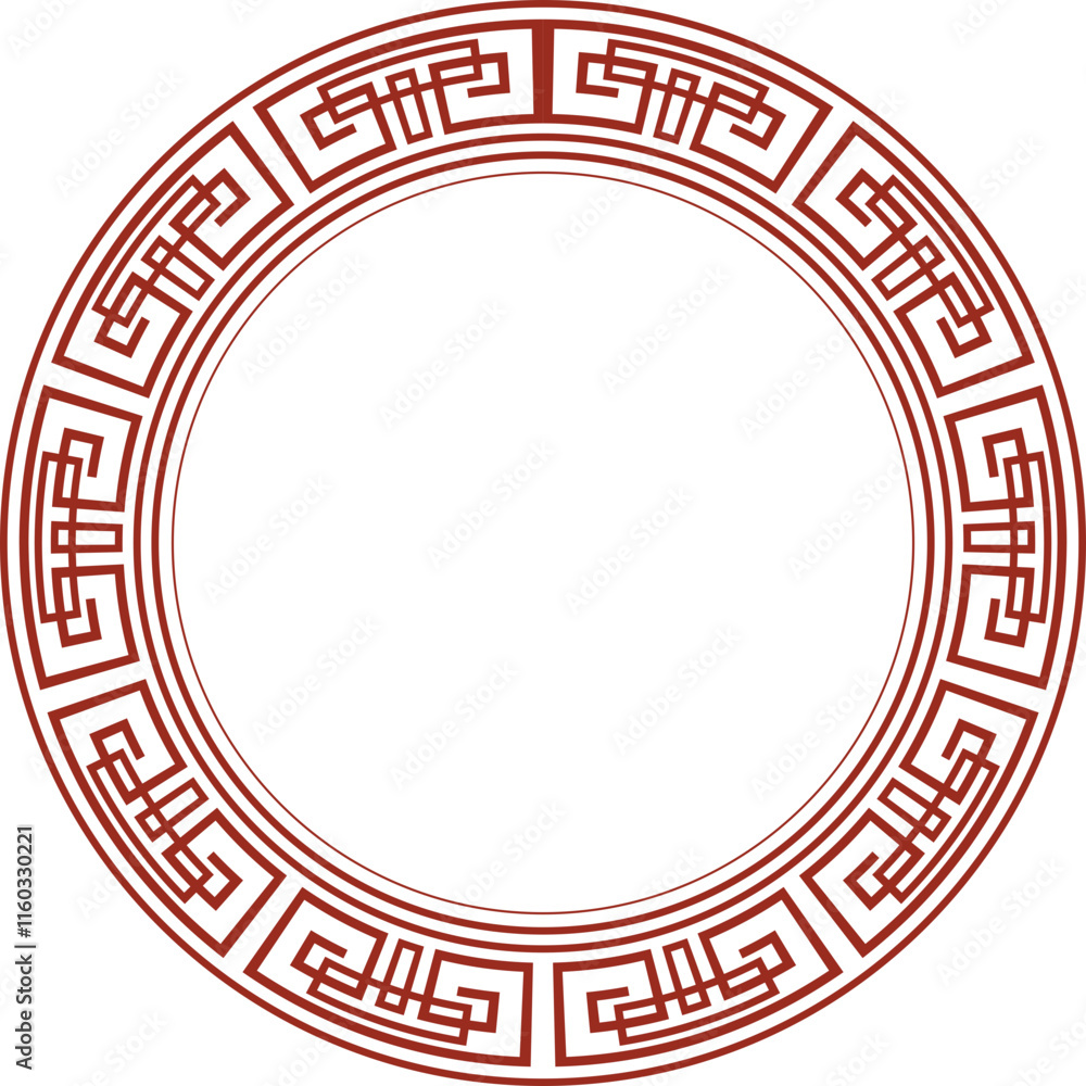 Chinese New Year Circle Frame Chinese New Year Circle Frame