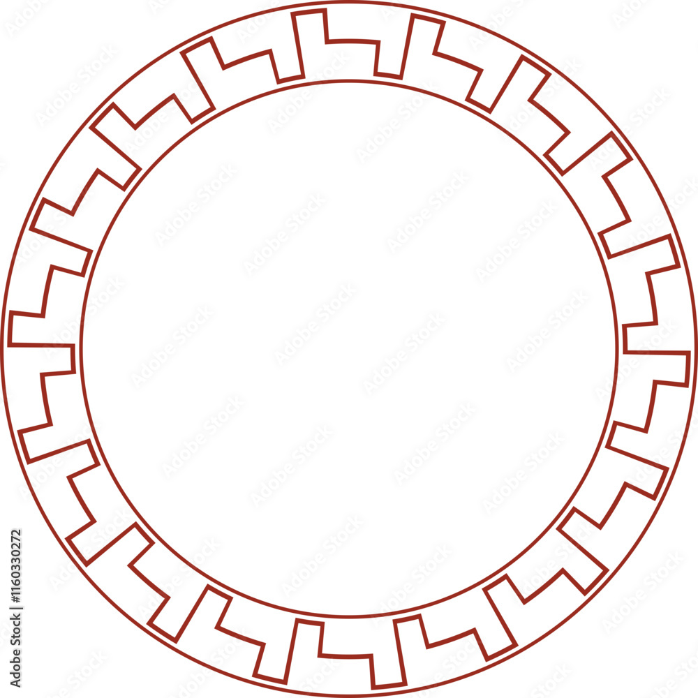 Fototapeta premium Chinese New Year Circle Frame 