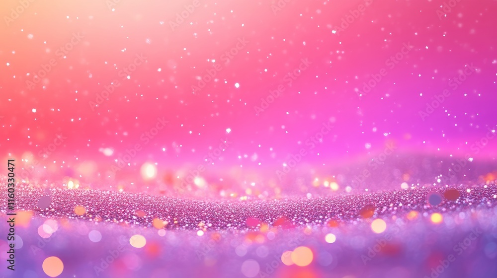 A dreamy, abstract landscape of shimmering lights in hues of pink and purple, creating a magical and ethereal atmosphere. A dreamy, abstract landscape of shimmering lights in hues of pink and purple, creating a magical and ethereal atmosphere.